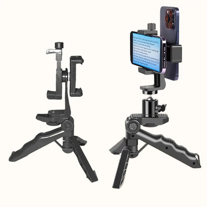 Trépied Vlogging 2-en-1 – Support Smartphone & Poignée Ergonomique