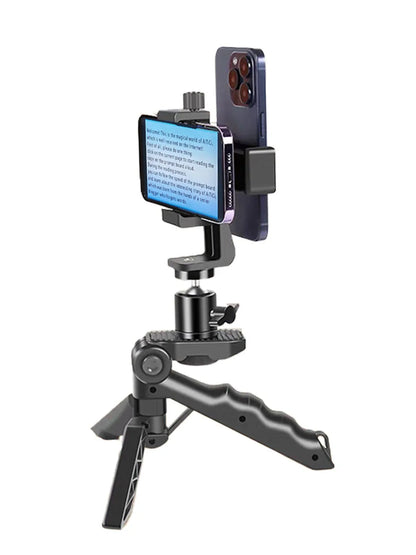 Trépied Vlogging 2-en-1 – Support Smartphone & Poignée Ergonomique