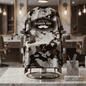 Cape de Coupe Barbier - Motif Camouflage "Old School"